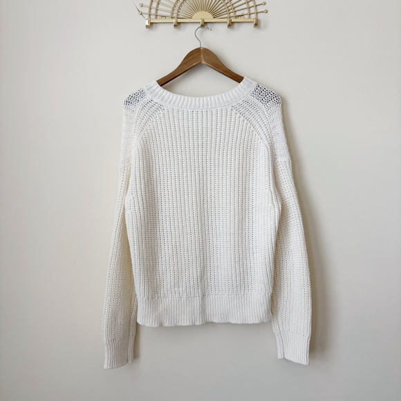 Alex Mill Crew Neck Pullover Sweater Large Ivory - Picture 5 of 8